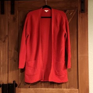 J. Jill Size Small Red Cardigan